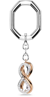 Portachiavi Swarovski in Acciaio placcato oro giallo 5687996 - 5687996